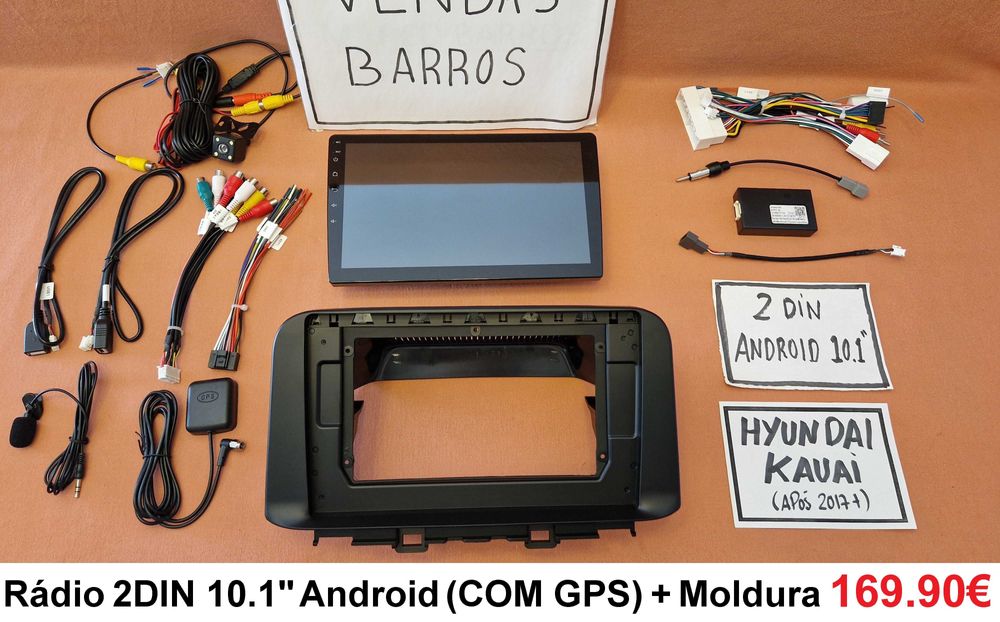 Rádio 2DIN • HYUNDAI • IX-35 • Tucson • Kauai • Veloster • Android