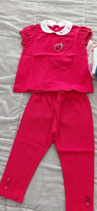 3 conjuntos menina Primavera Verão 18/24 meses
