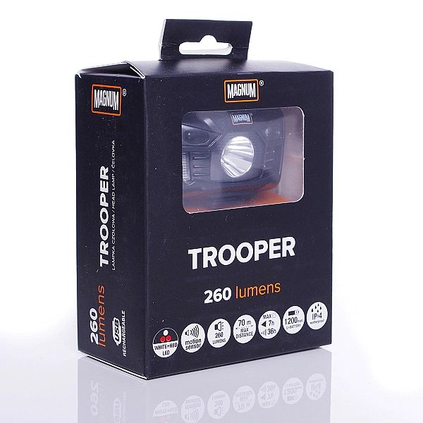 Latarka czołowa Magnum Trooper