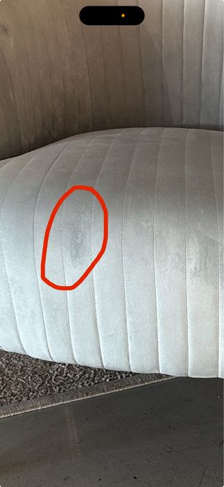 Fotel muszla westwing błekitny