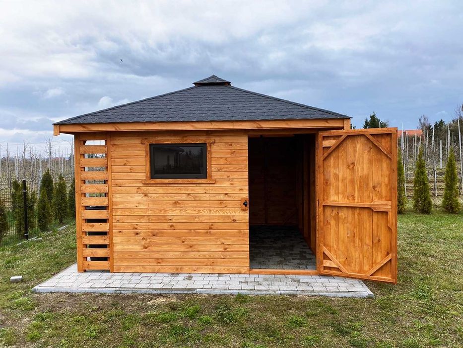Domek narzędziowy Zeus 3m x 3m Altanka drewniana Domek - PRODUCENT