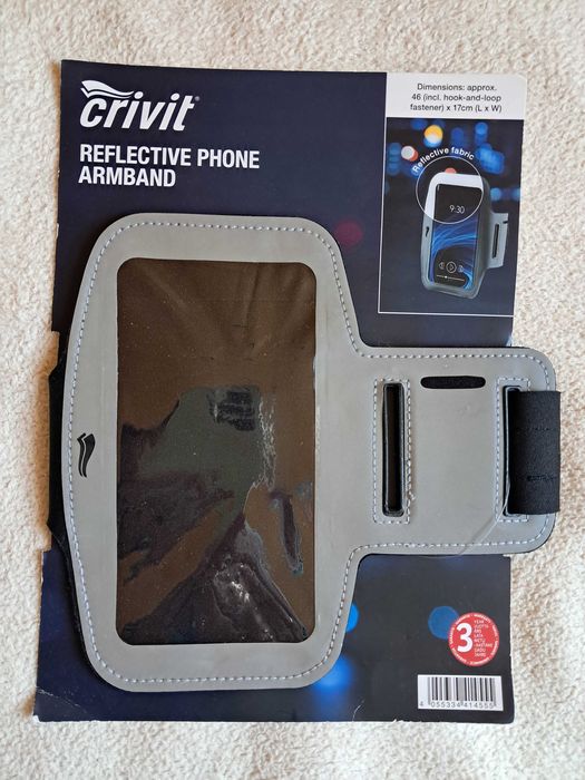Crivit - nowe odblaskowe etui na telefon do biegania.