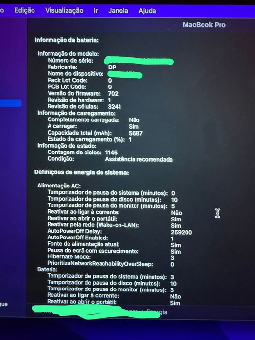 Macbook Pro 15” i7 16GB 250GB