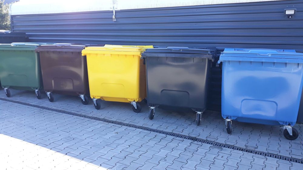 Pojemnik na odpady 1100 L NOWY kosz na śmieci kontener FV23% KOLORY