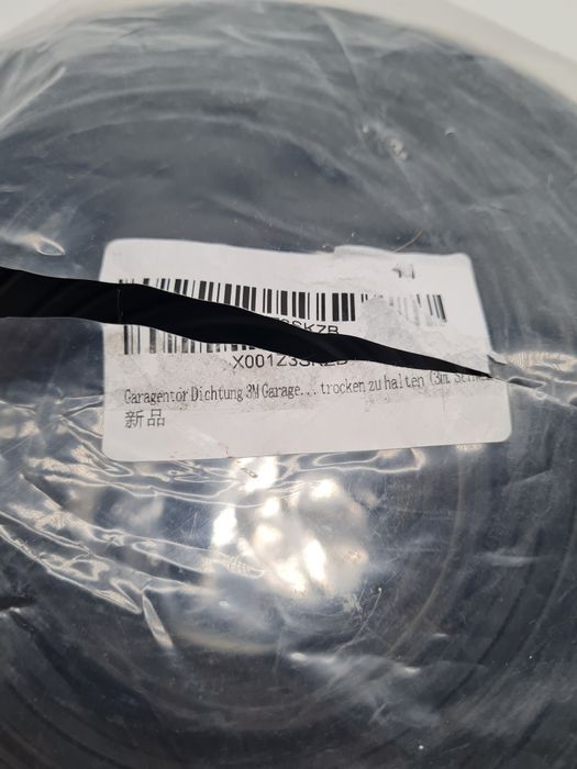 Uszczelka garażowa próg do bramy 12,5x86 mm - 3 m