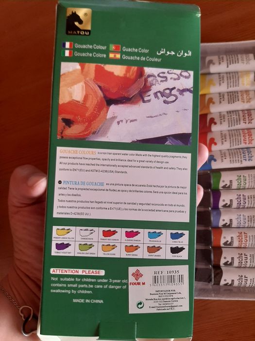 Tintas de guache - Pacote Selado