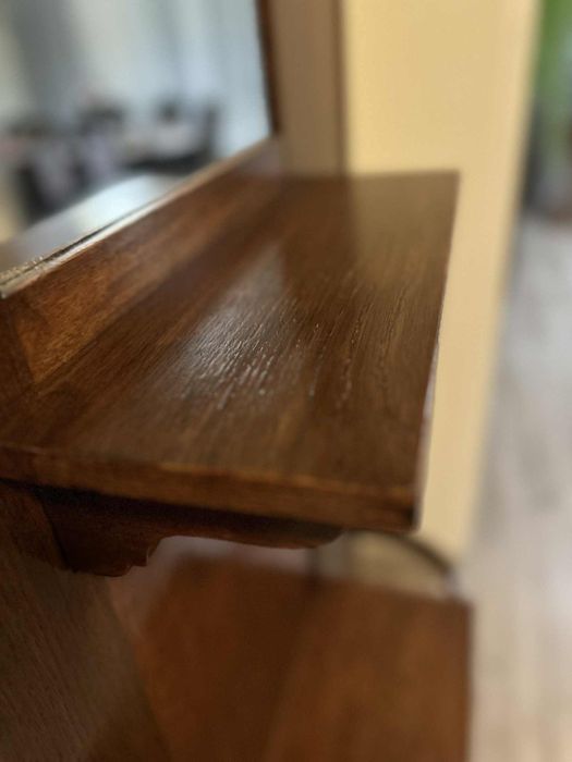 Wieszak do przedpokoju retro / art déco z lustrem !