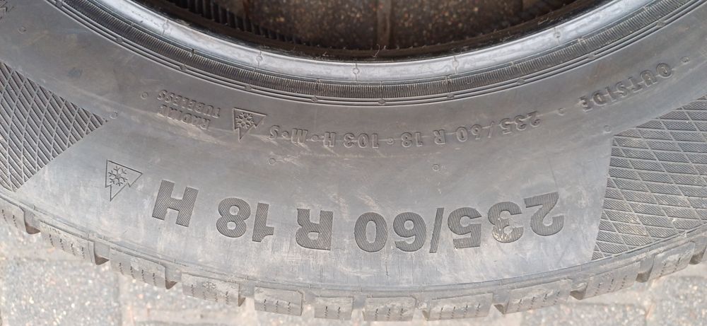 CONTINENTAL 235/60R18 103H , pojedyńcza opona zimowa.