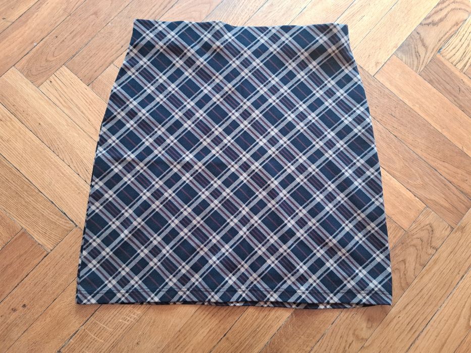 Hennes spódnica spodniczka brązowa w kratkę L/40