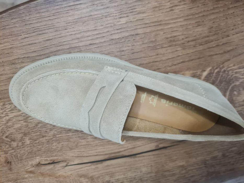 Tamaris Loafersy Damskie Beżowy 1-24300-45