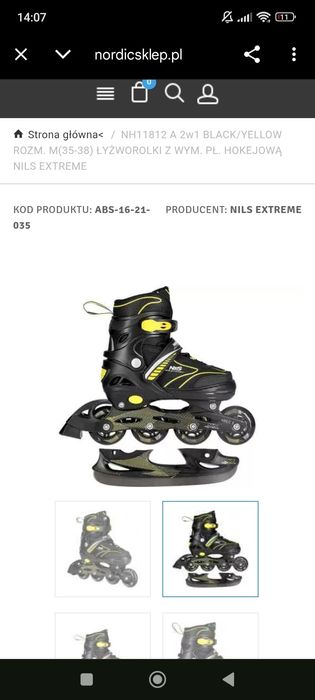 Łyżworolki łyżwy rolki 2 w 1 31-34