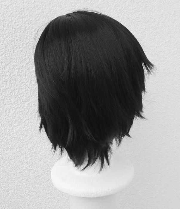 Zayne Love and Deepspace cosplay wig czarna krótka męska peruka czarny