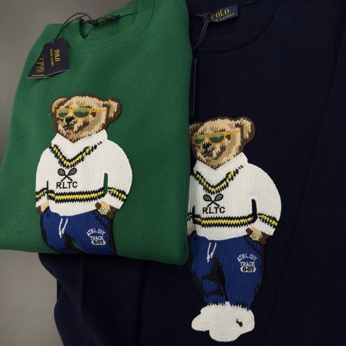 POLO RALPH LAUREN свитер с медведем мужской черный оригинал