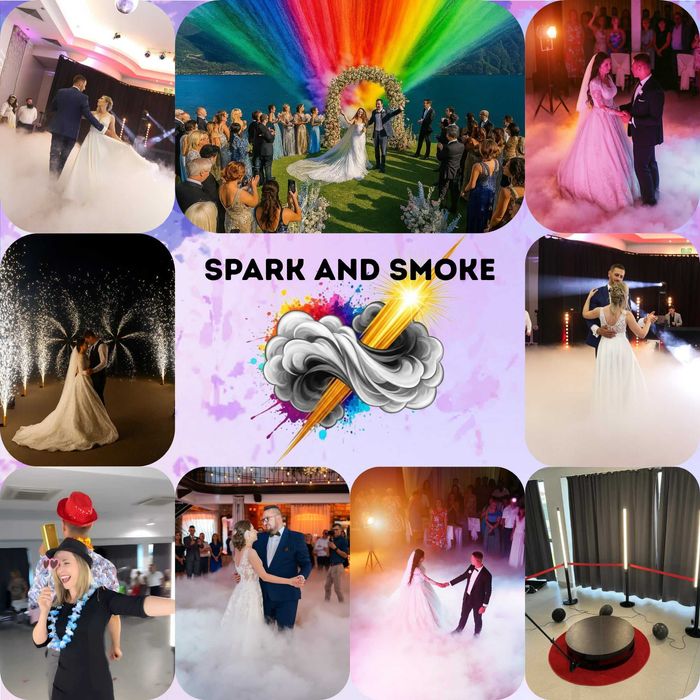Atrakcje weselne  - ciężki dym, miny dymne, fonatnny iskier i więcej