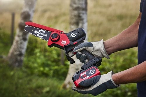 Mini pilarka 48v Piła akumulatorowa Cramer 48 mcs zestaw