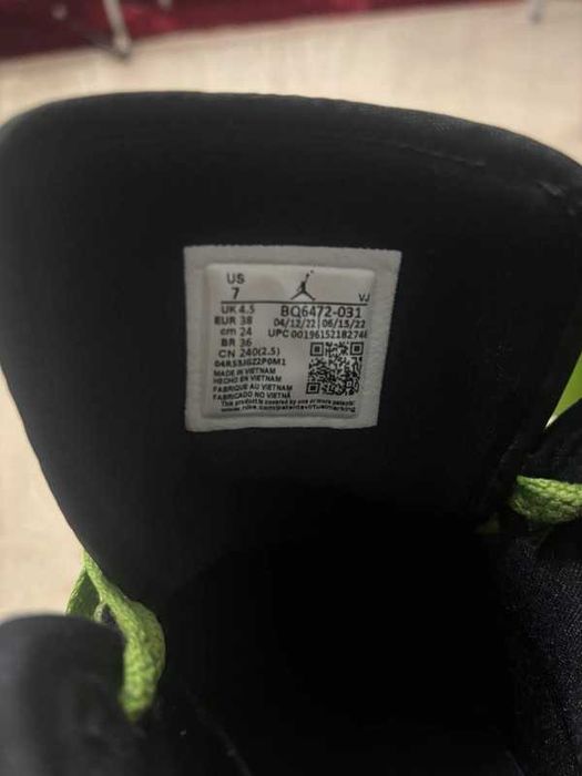 Nike Air Jordan Verde Tamanho 38