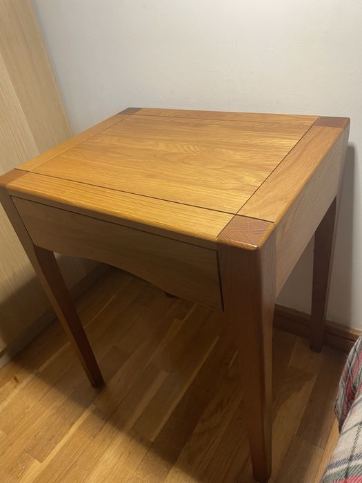 Mesa cabeceira madeira carvalho Zara Home como Nova