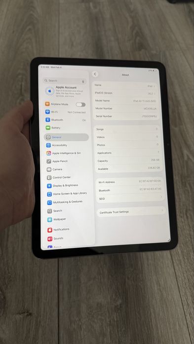 Ipad Air 11 m3 256gb