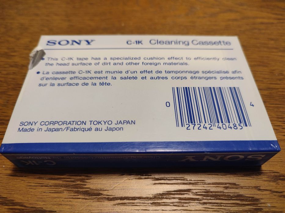 WYPRZEDAŻ! Kaseta Sony c 1k, czyszcząca,nowa