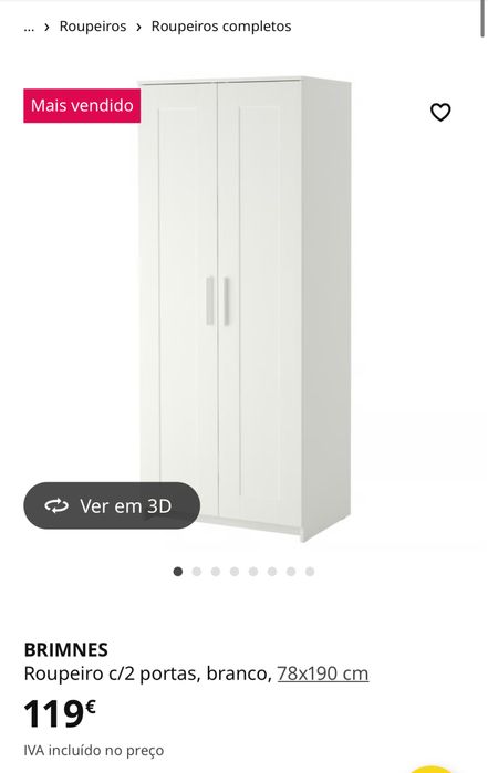 Roupeiro Ikea brimnes