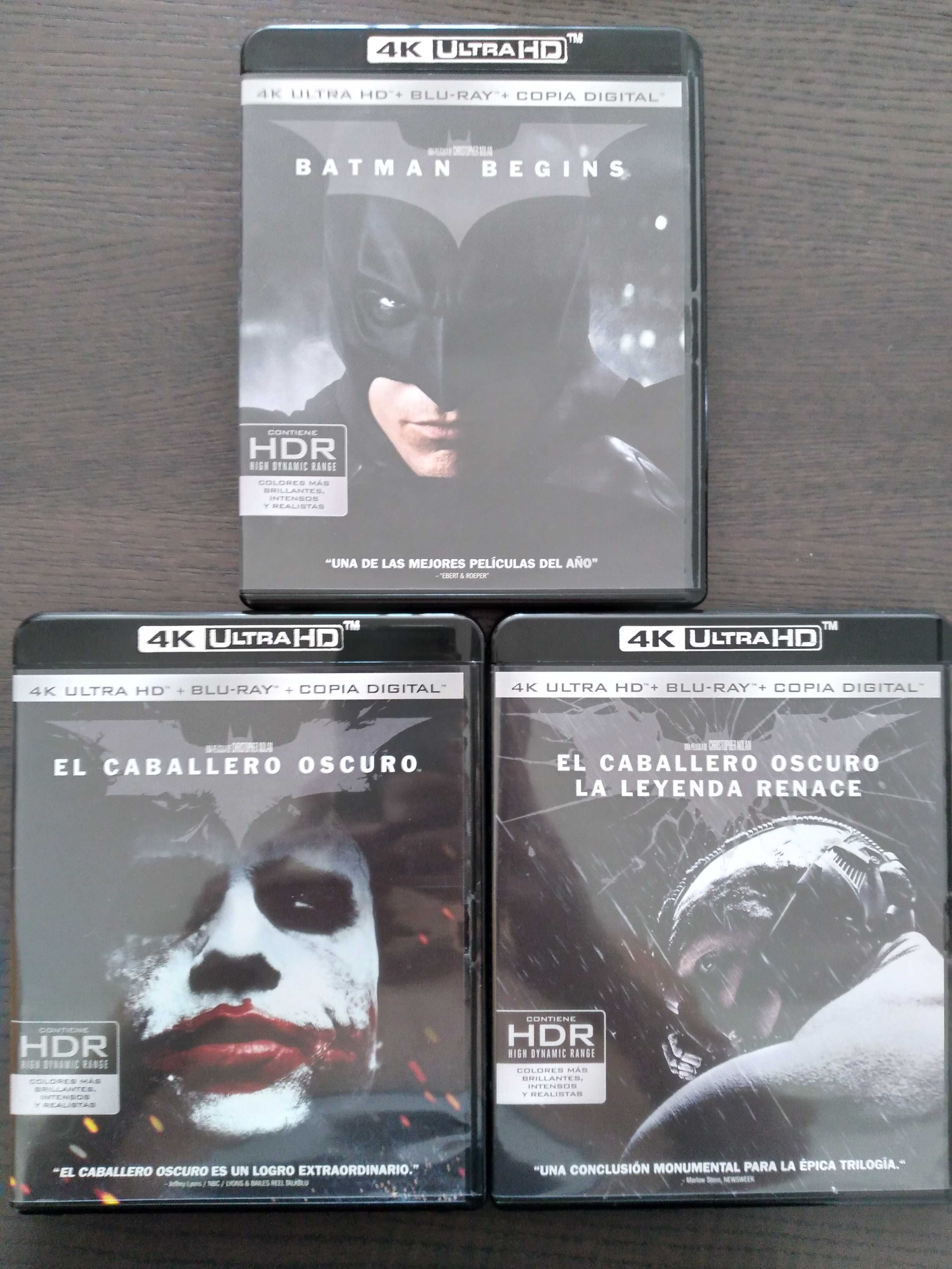 Trilogia Batman de Christopher Nolan em 4K , bluray e cópia digital. Santo  António • OLX Portugal