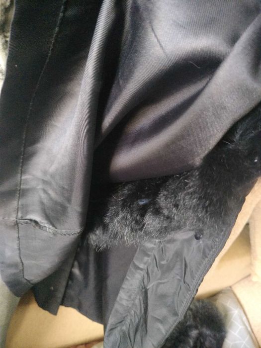 Плащ пальто демісезонне/зимове натуральне хутро