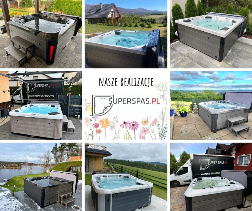 NEW Dżakuzi ogrodowe spa TOPAZ PlatinumSpas 3-os. wodospad ozonator
