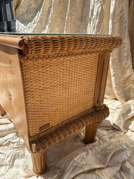 Тумба из ротанга на 2 ящика.Лот 132.(2шт)