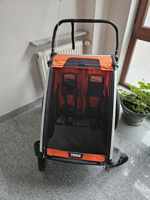 Dwuosobowa przyczepka rowerowa THULE CROSS 2 uchwyty do roweru