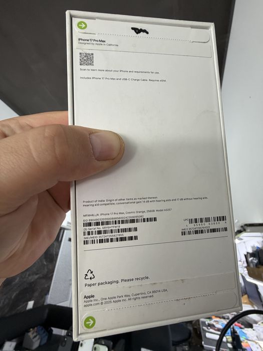 Apple Iphone 17 Pro Max 256 gb НОВИЙ телефон про макс