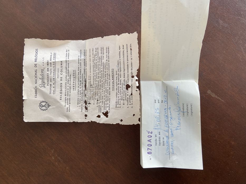 Vende se Relogio caixa alta Reguladora!