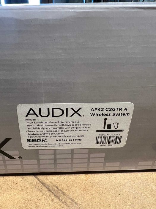 Microfones wireless sem fio audix h60 e b60