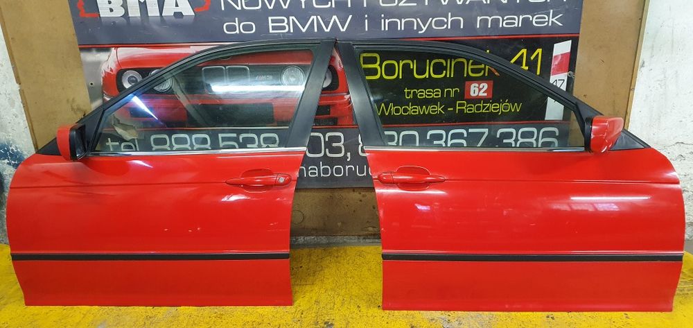 BMW E46 Sedan Kombi Drzwi Przód Przednie HELLROT 314/3 Części BMA