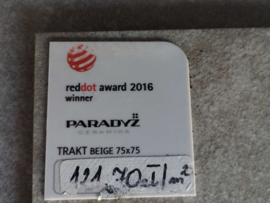 Paradyż.Płytki.Gres mrozoodporny.75x75cm. 26szt. Około 14m2.