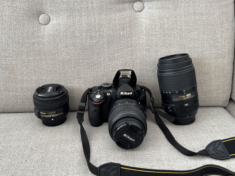 Nikon D5100 - duźy zestaw 3 obiektywy, filtry, torba