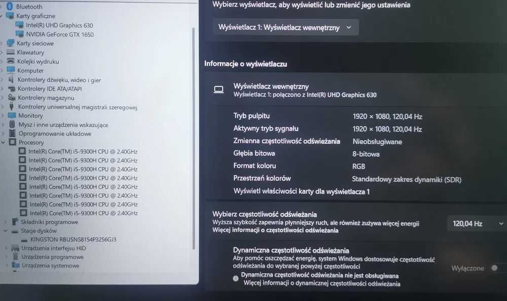 ASUS   R.O.G. STRIX G531 i5-9300H GTX1650 SSD-256GB 15,6"FHD IPS 120Hz