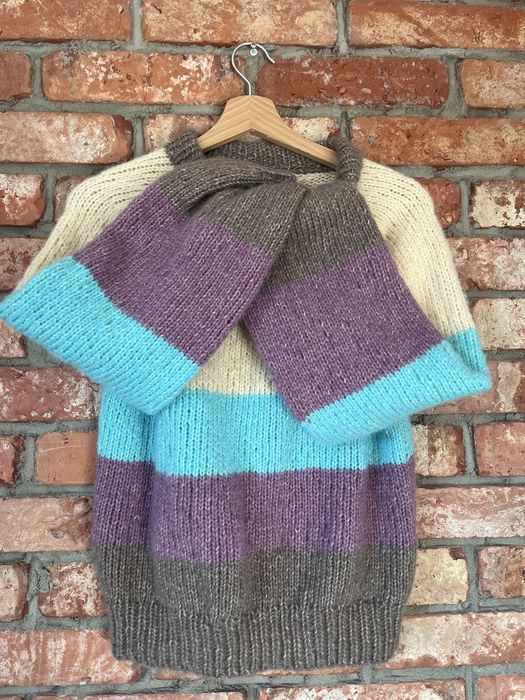 Sweter handmade naturalny skład