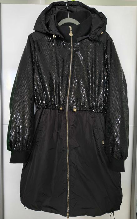 Parka Liu jo 38 M cekiny czarna