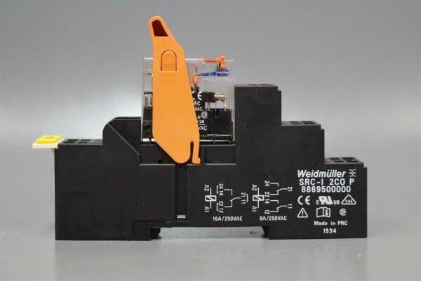 Реле Weidmuller RCI484AC4 на колодке SRC-I 2CO P