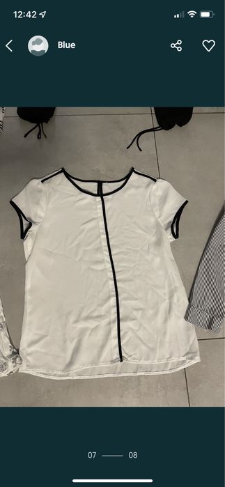 8 eleganckich wizytowych bluzek roz M/L  bluzka koszula + halka