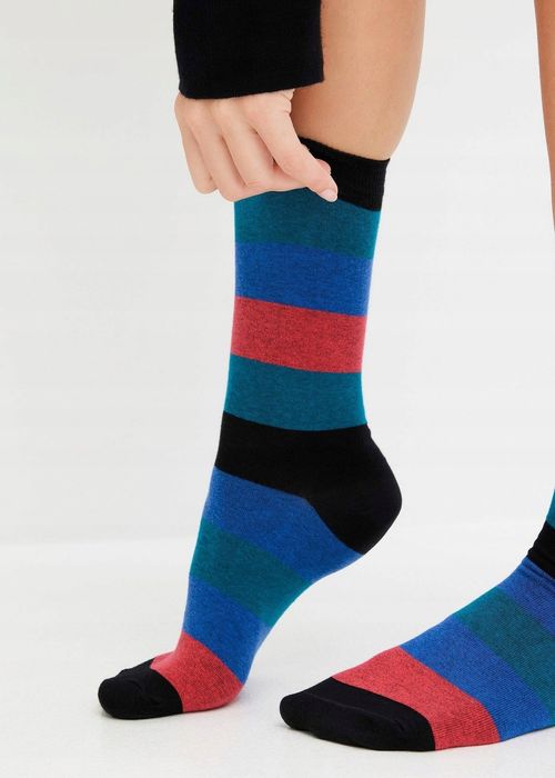 B.P.C. 6-pak skarpety wysokie kolorowe r.39/42