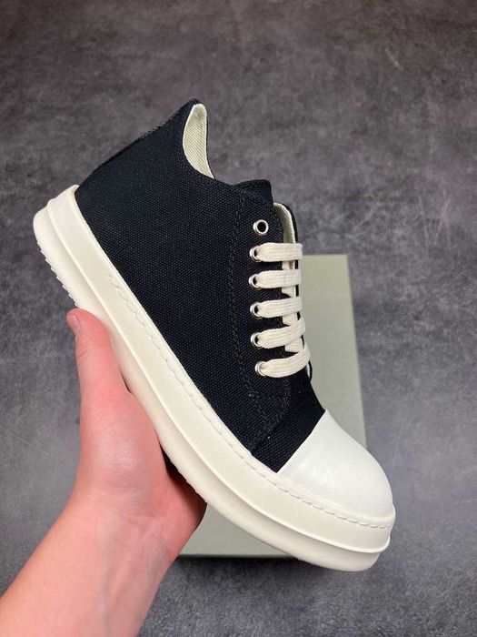! PREMIUM ! Rick Owens Ramones Black White 37 38 39 40 41 42 43 44 45