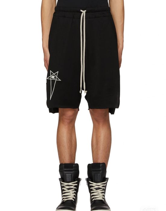 Шорти Rick Owens DRKSHDW x Champion,черные шорты рик овенс