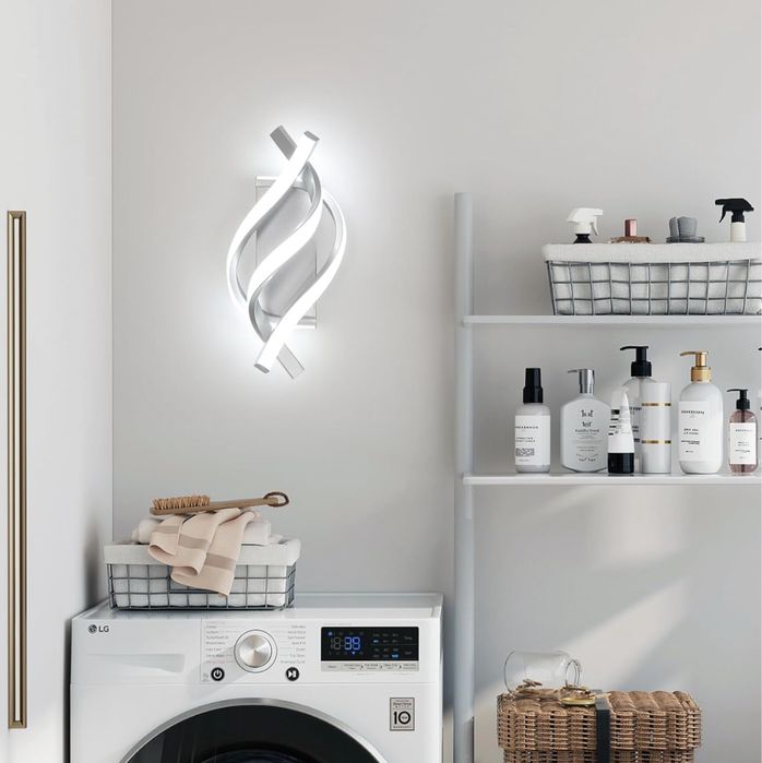 Nowoczesny Kinkiet Led Lampa Ścienna Led 6500K