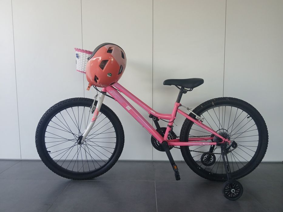 Bicicleta com Cesta e Rodinhas