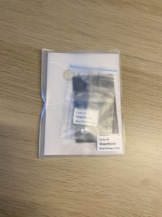 Муассанит 3.5ct 9.5mm бриллиант сертификат GRA