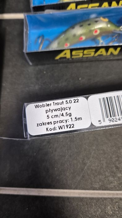 10 oryginalnych pstragowych woblerów Gębskiego  za 150 zł