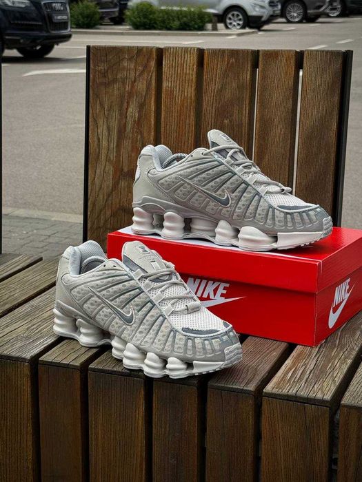 !ТОТАЛЬНИЙ РОЗПРОДАЖ! Nike Shox TL Light Grey | 41 42 43 44 45
