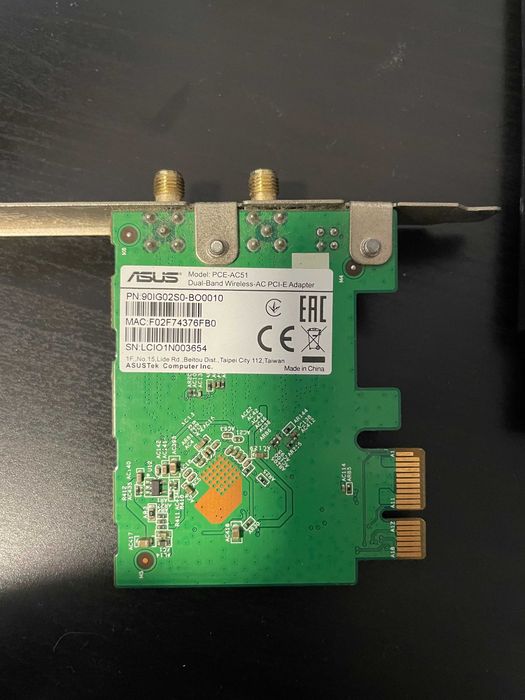 Placa Wi-Fi Asus PCE-AC51 para PC