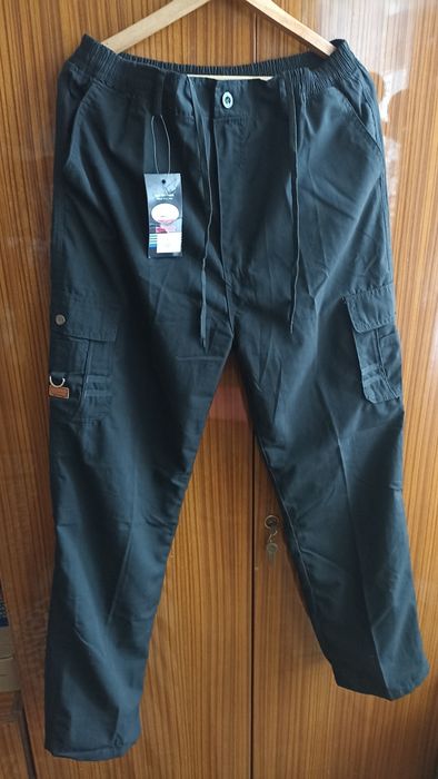 Spodnie męskie typu bojówki (Black & Fish) czarne rozmiar XL nowe